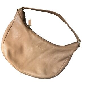Vintage Etienne Aigner Leather Tan Brown Hobo Shoulder Handbag Purse One Handle